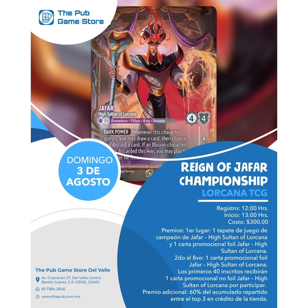 Reign of Jafar Championship Lorcana