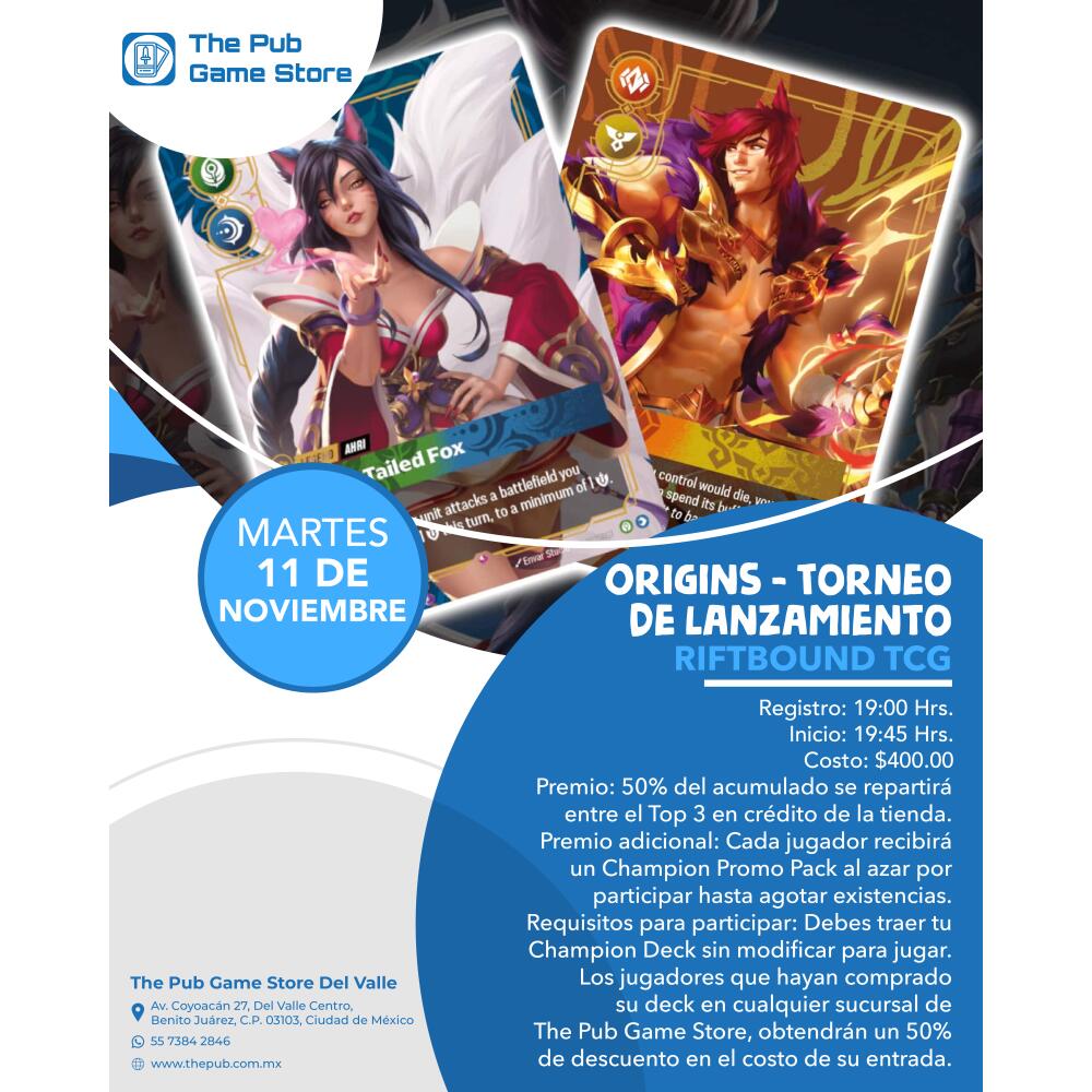 Riftbound TCG: Origins - Torneo de Lanzamiento