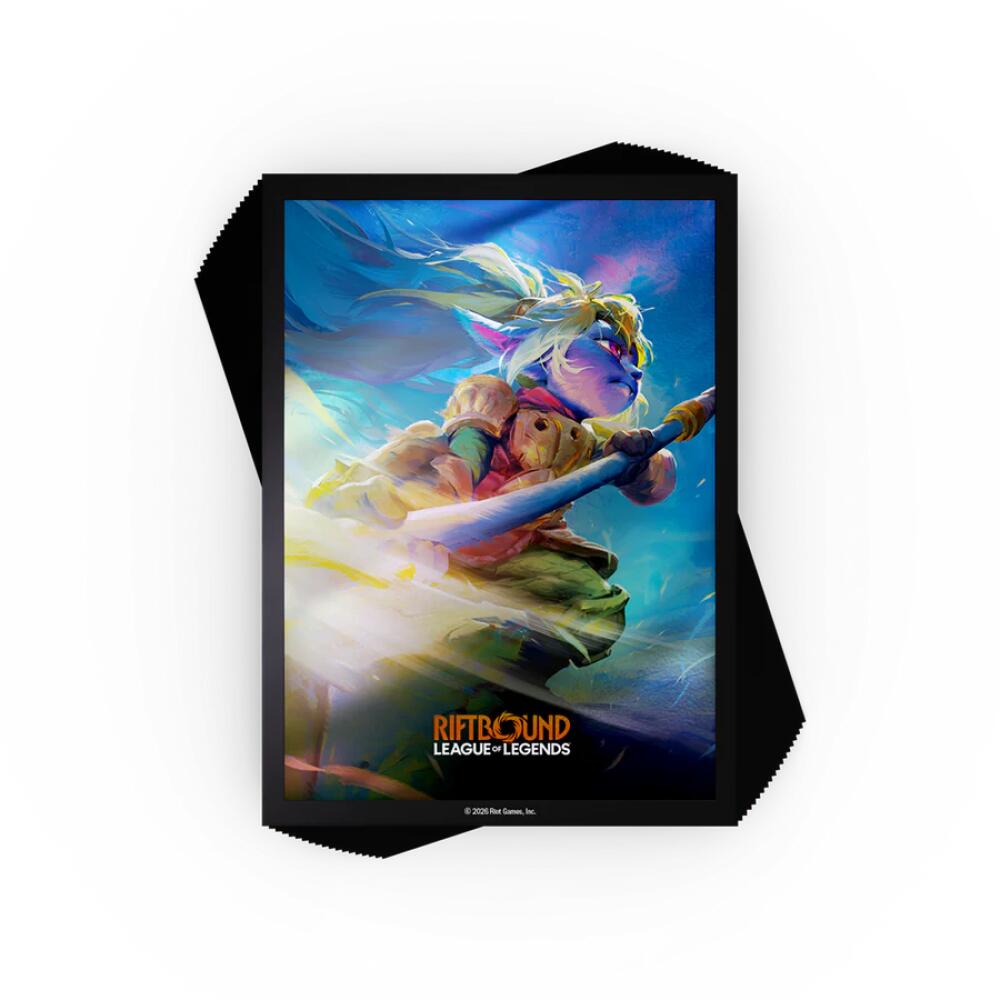 Card Sleeves: Riftbound- Unleashed-Poppy, Keeper of the Hammer (100ct)