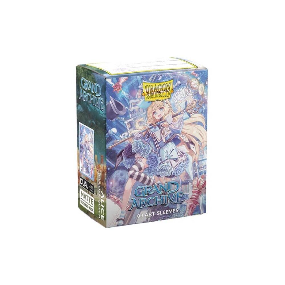 Dragon Shield Sleeves: Standard DUAL-Matte 'Grand Archive Alice, Golden Queen' Art, Limited Edition (100 ct.)