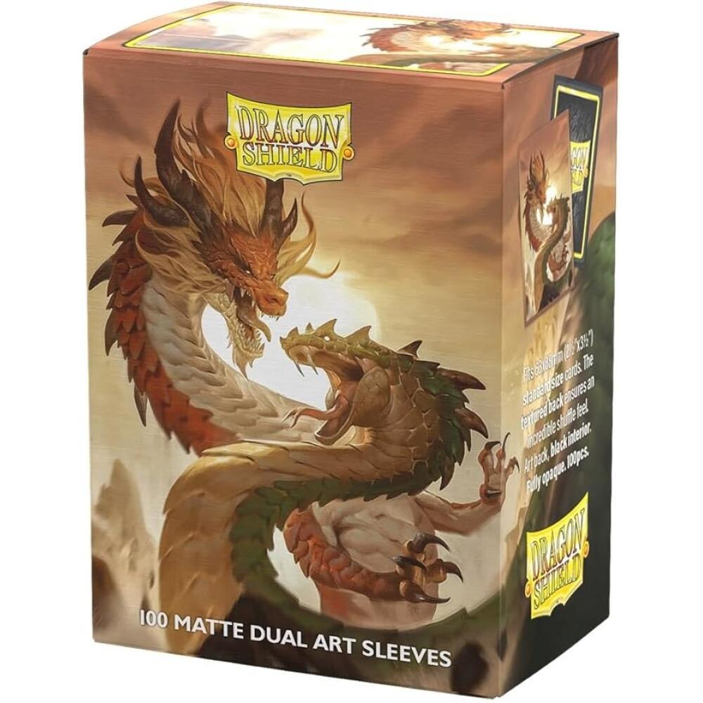 Dragon Shield Sleeves: Standard DUAL-Matte 'Wood Snake' (100 ct.)