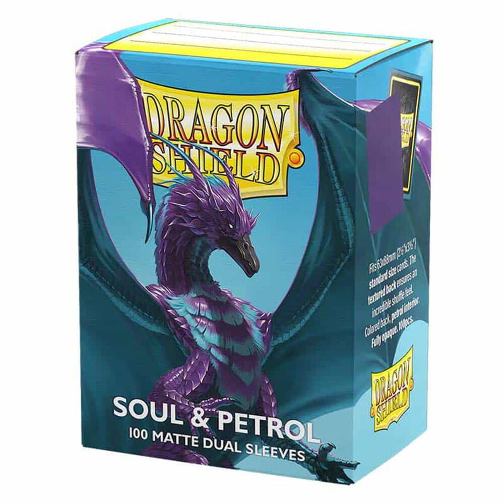 Card Sleeves: Dragon Shield Standard DUAL- Matte Soul & Petrol (100 ct.)