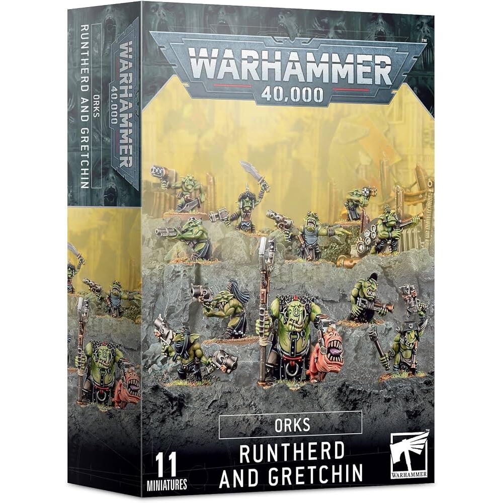 Warhammer 40,000 Orks Runtherd and Gretchin