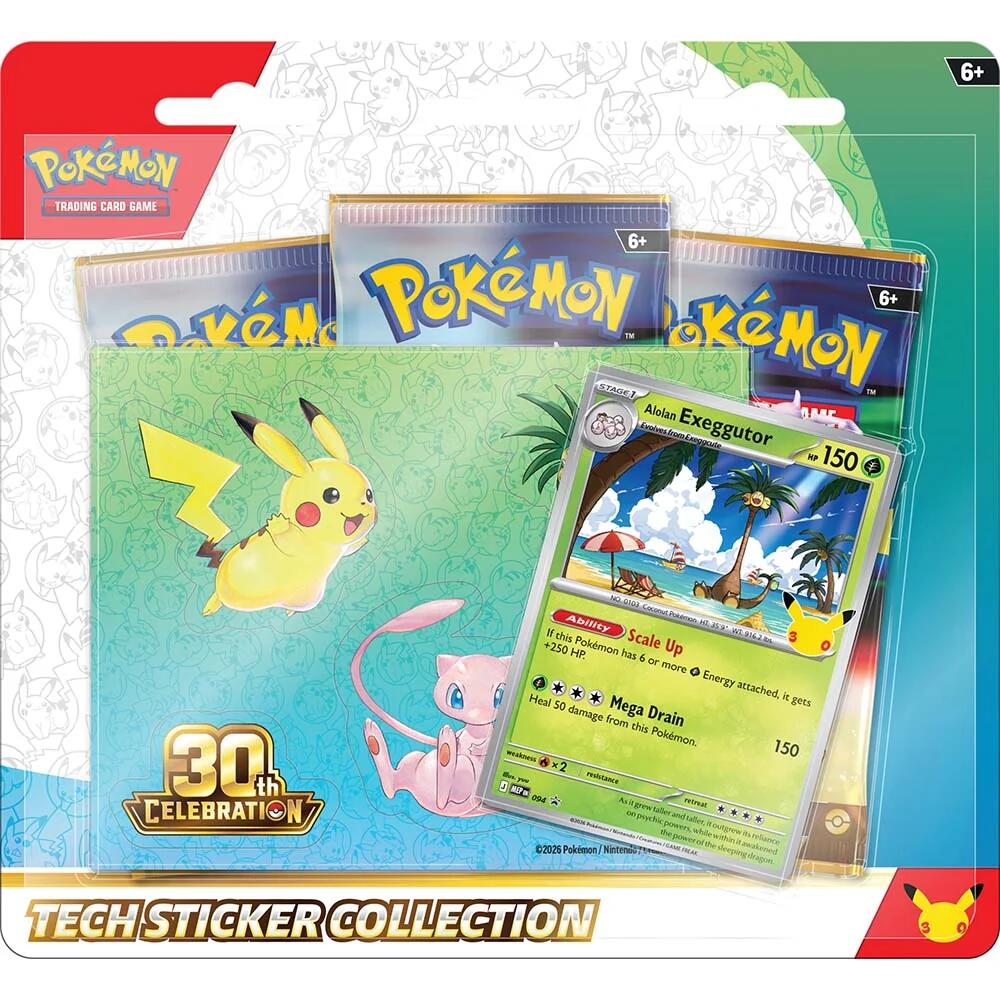 Pokemon TCG: 30th Celebration- Tech Sticker Collection