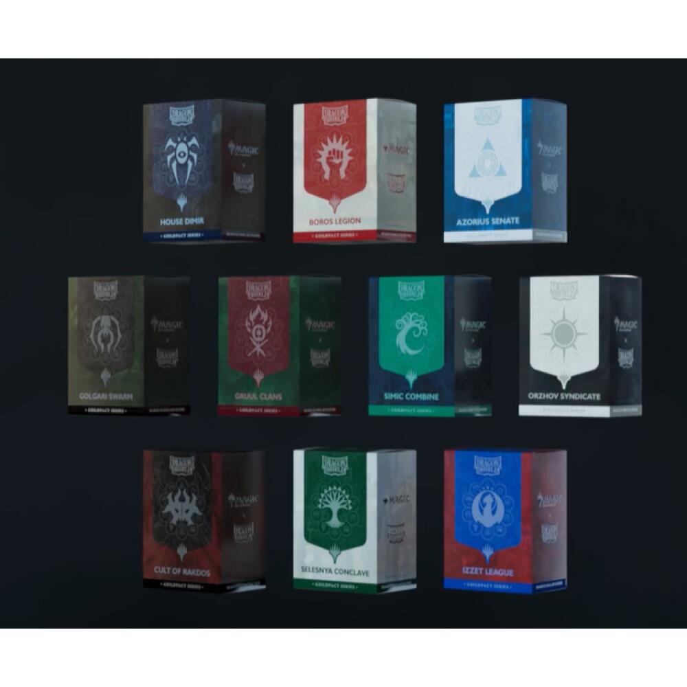 Dragon Shield Sleeves: Standard Dual Metallic Matte 'MTG Guildpact Series' (100 ct.)
